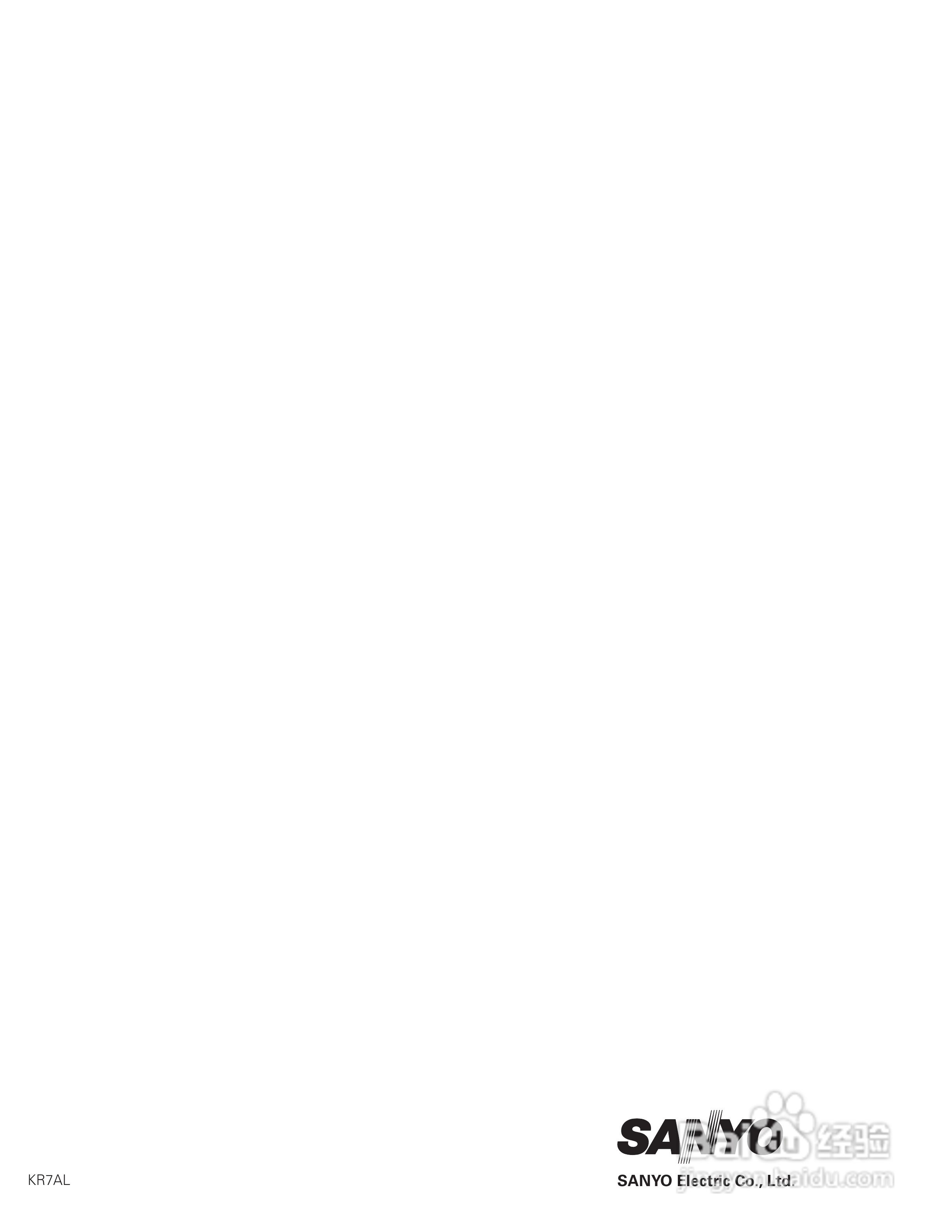 三洋PLC-XP200L投影机使用说明书:[9]