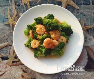 养生食补虾仁西兰花的做法