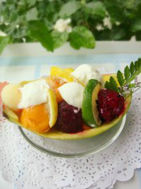 品菋时光酸奶水果捞做法