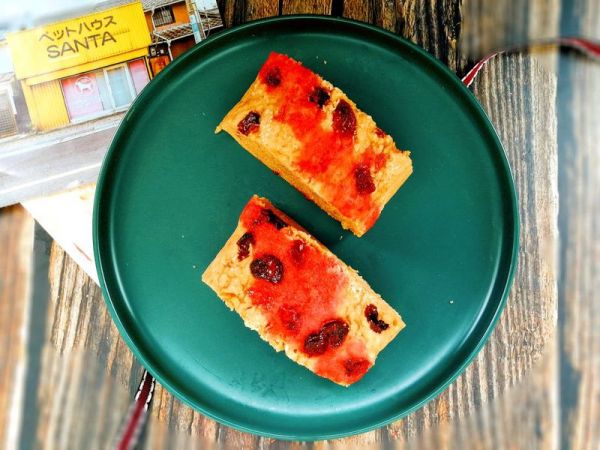 椰蓉蔓越莓蒸蛋糕