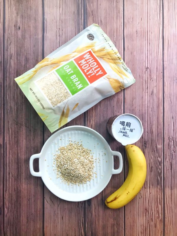 可可香蕉燕麦麸皮粥