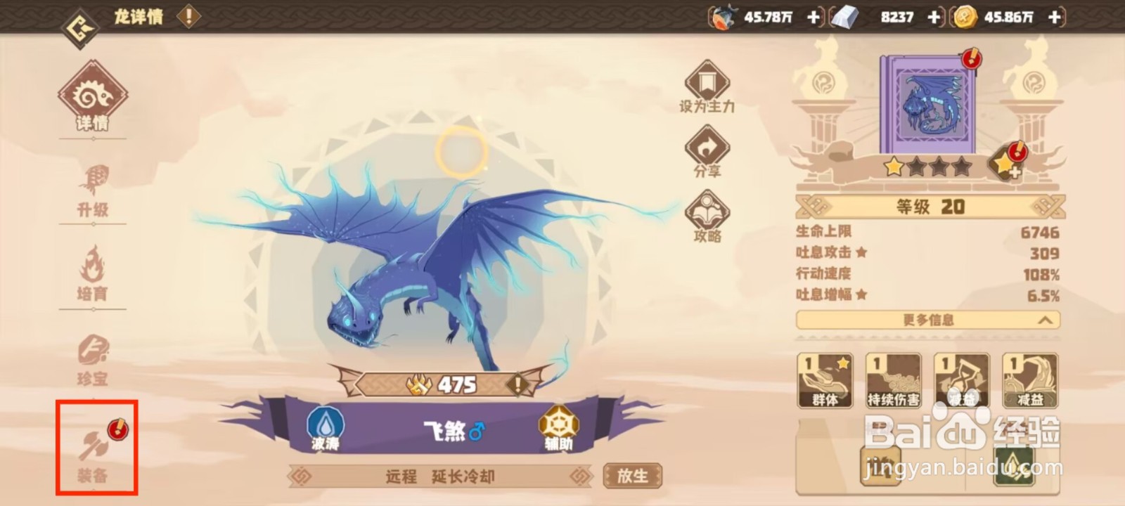 驯龙高手旅程飞煞如何穿戴装备？