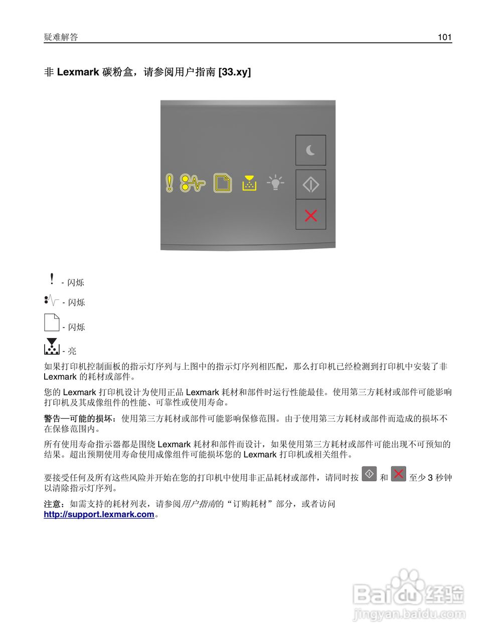 利盟MS310dn彩色打印机说明书:[11]