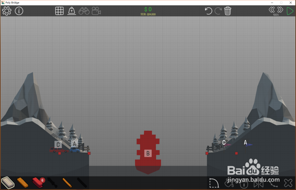 Poly Bridge桥梁构造者1-8关通关攻略