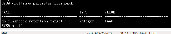 Oracle闪回数据库flashbackDB
