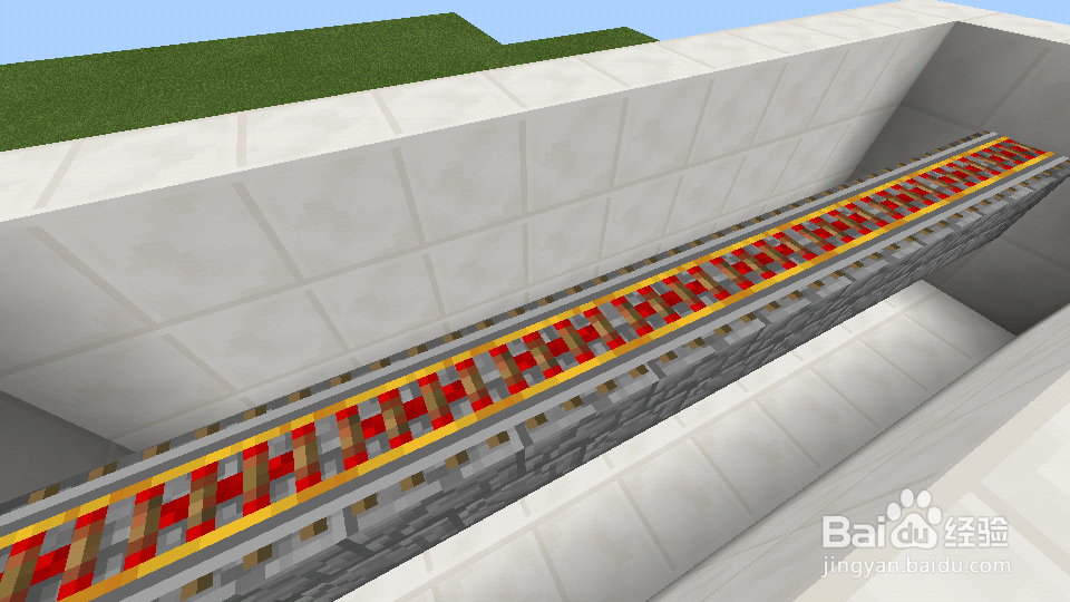 我的世界Minecraft手机版(0.11)悬浮铁轨教程