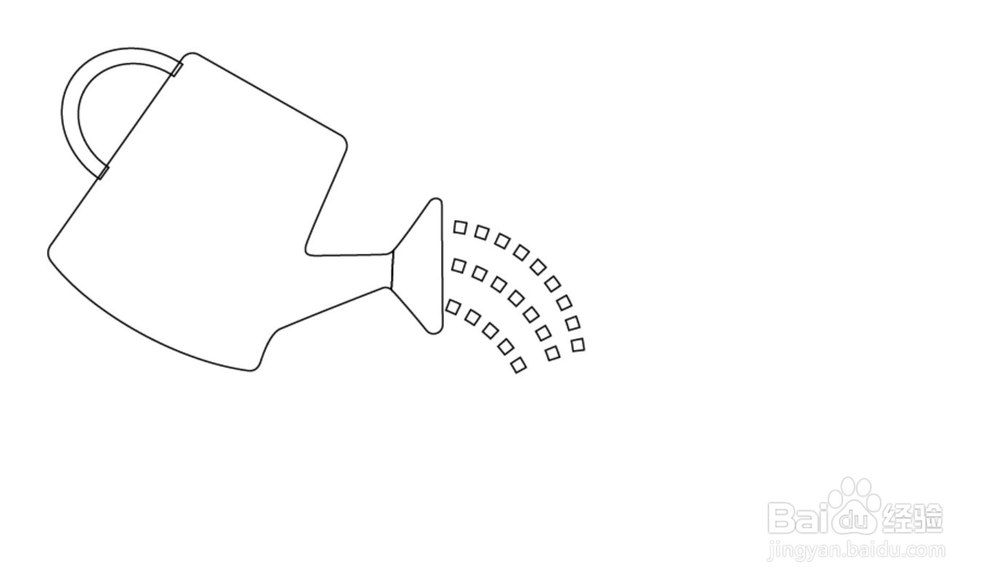 浇花简笔画设计