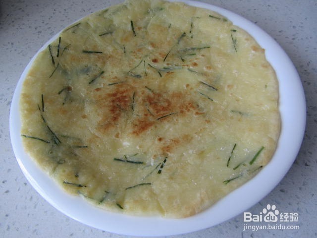 香葱土豆丝鸡蛋面饼