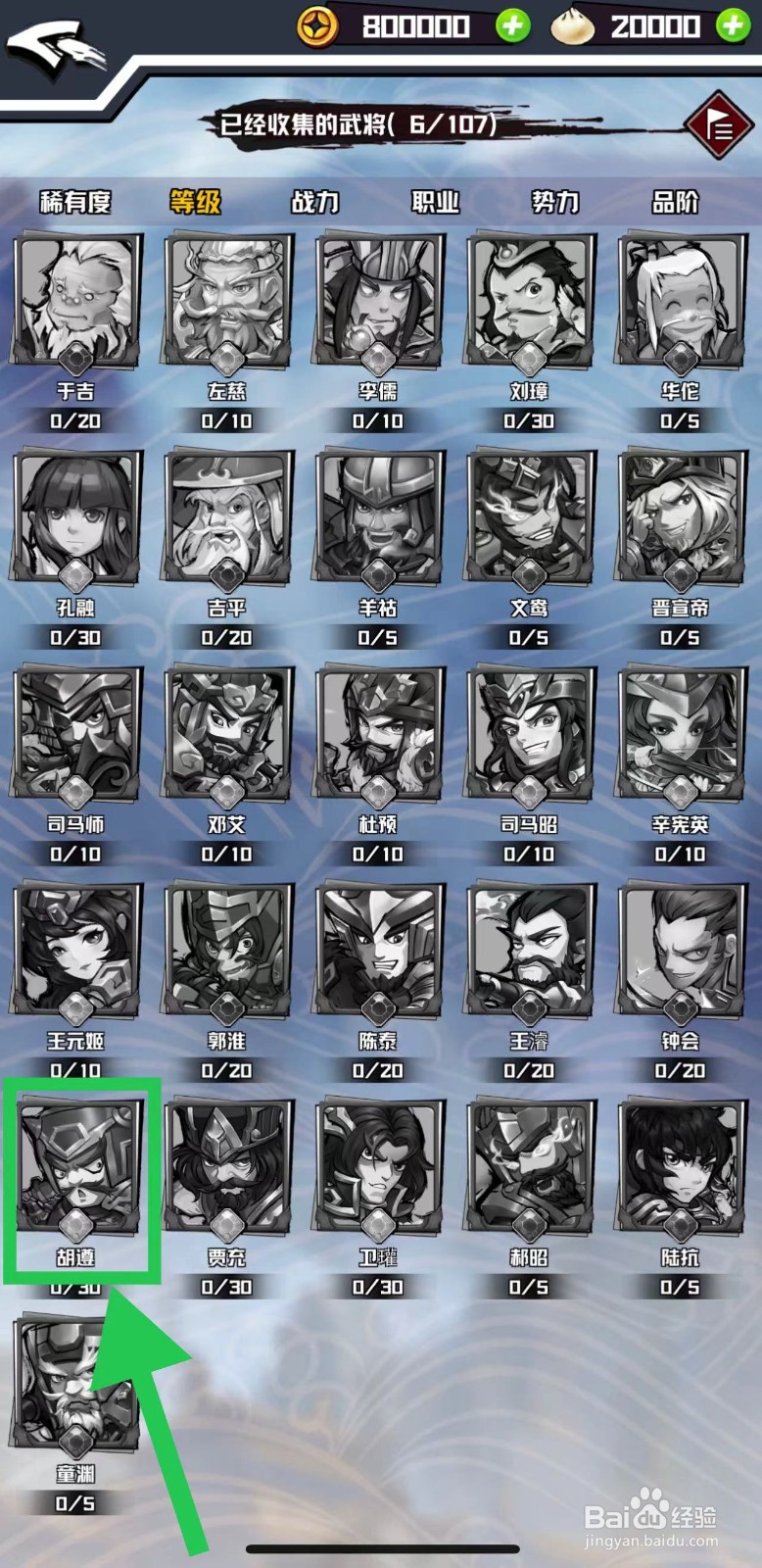 三国志外传怎么查看胡遵的精神