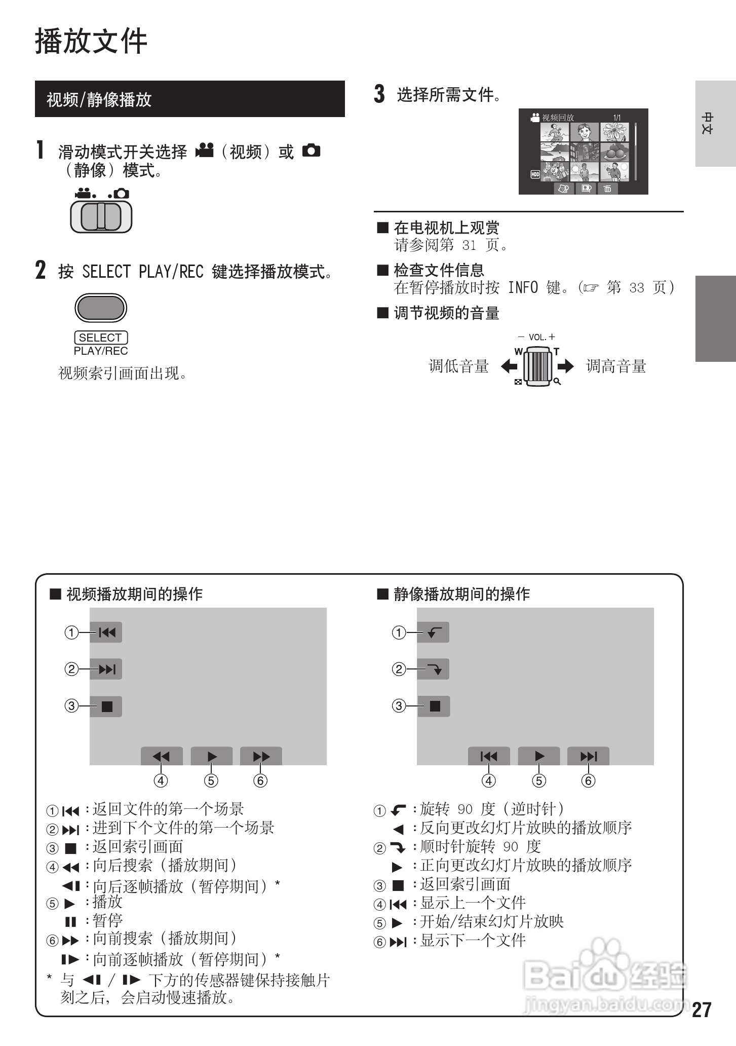 胜利GZ-MG430数码摄像机使用说明书:[3]