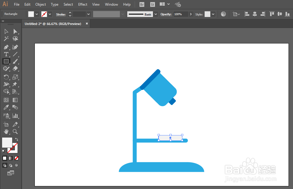 如何用ILLUSTRATOR绘制显微镜图标