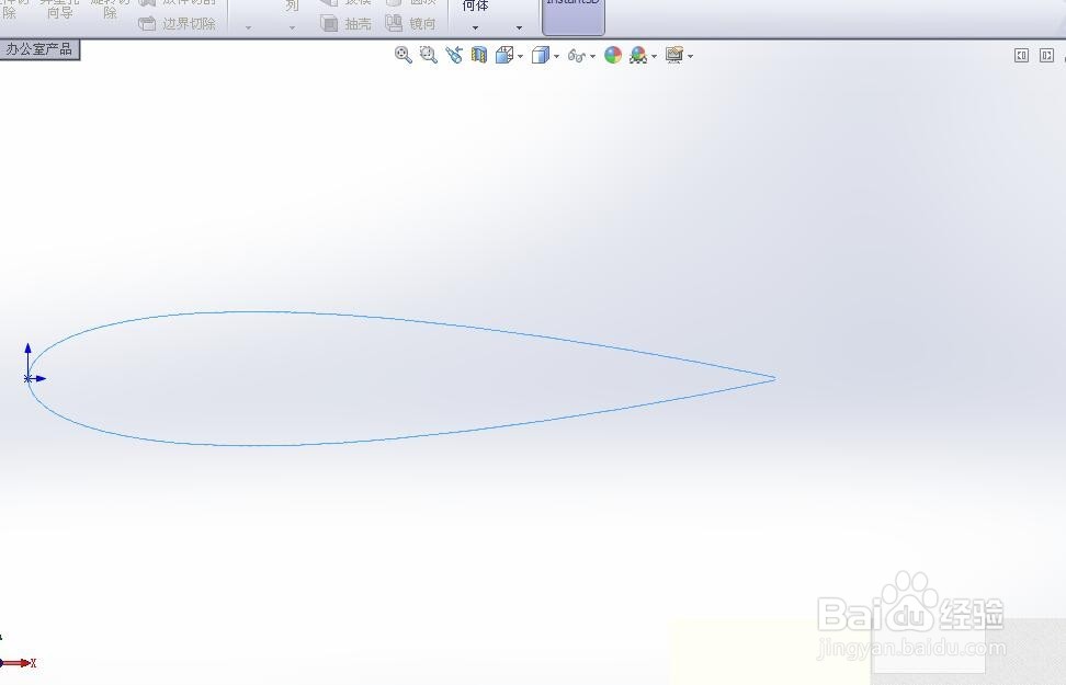 NACA0018翼型Solidworks建模