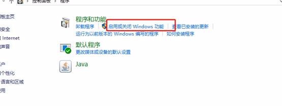 windows10系统添加IIS组件