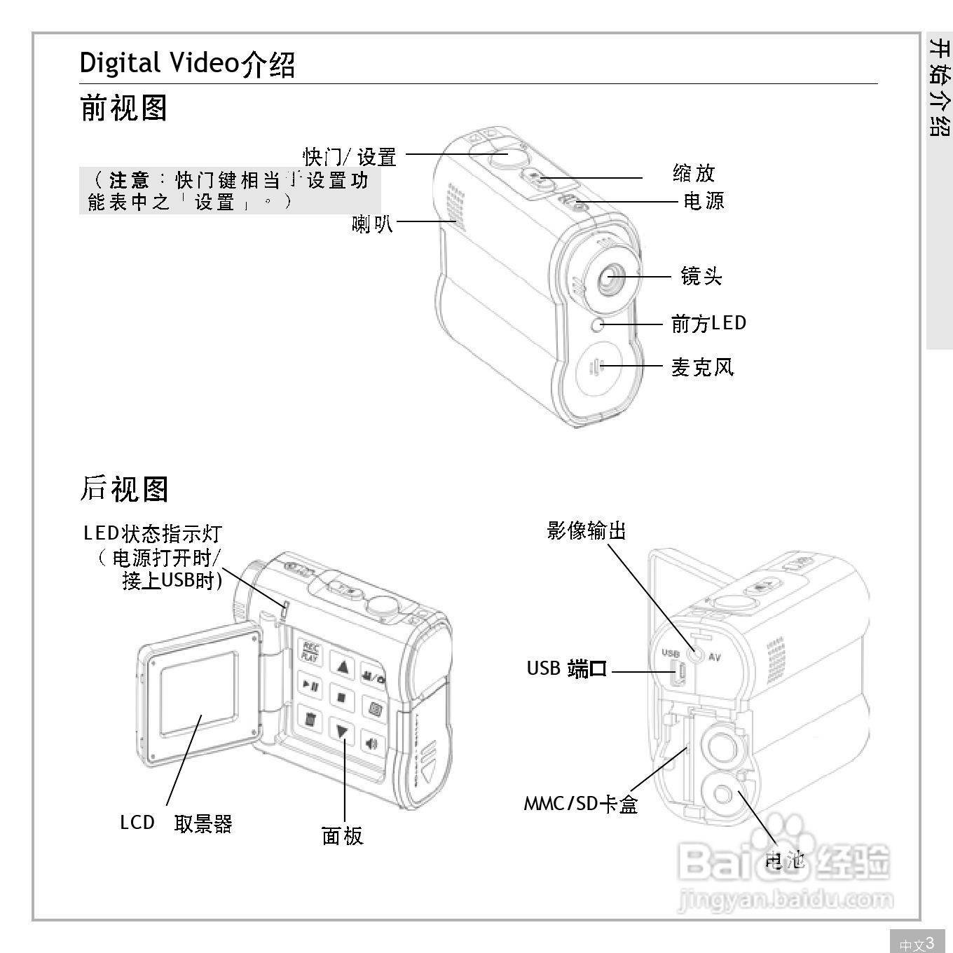 鸿友DV 2032数码摄像机使用说明书:[1]