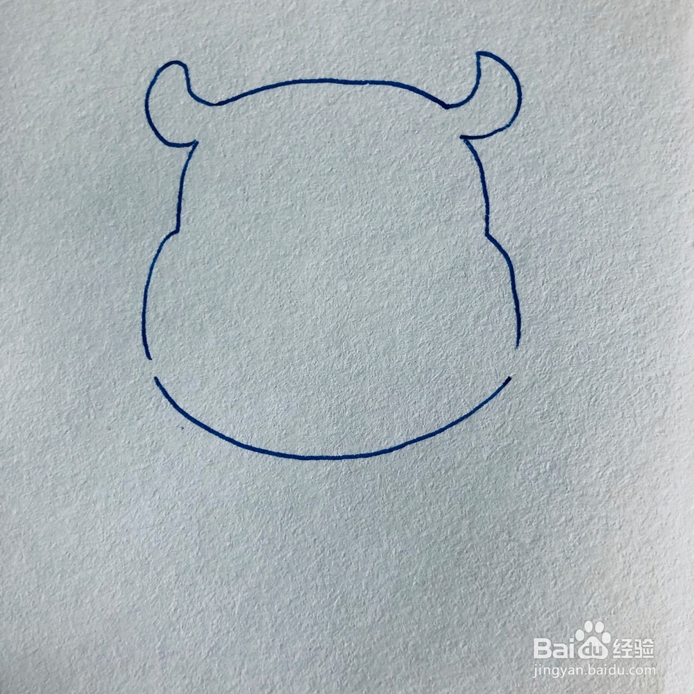 怎么绘画一只生气的河马卡通画