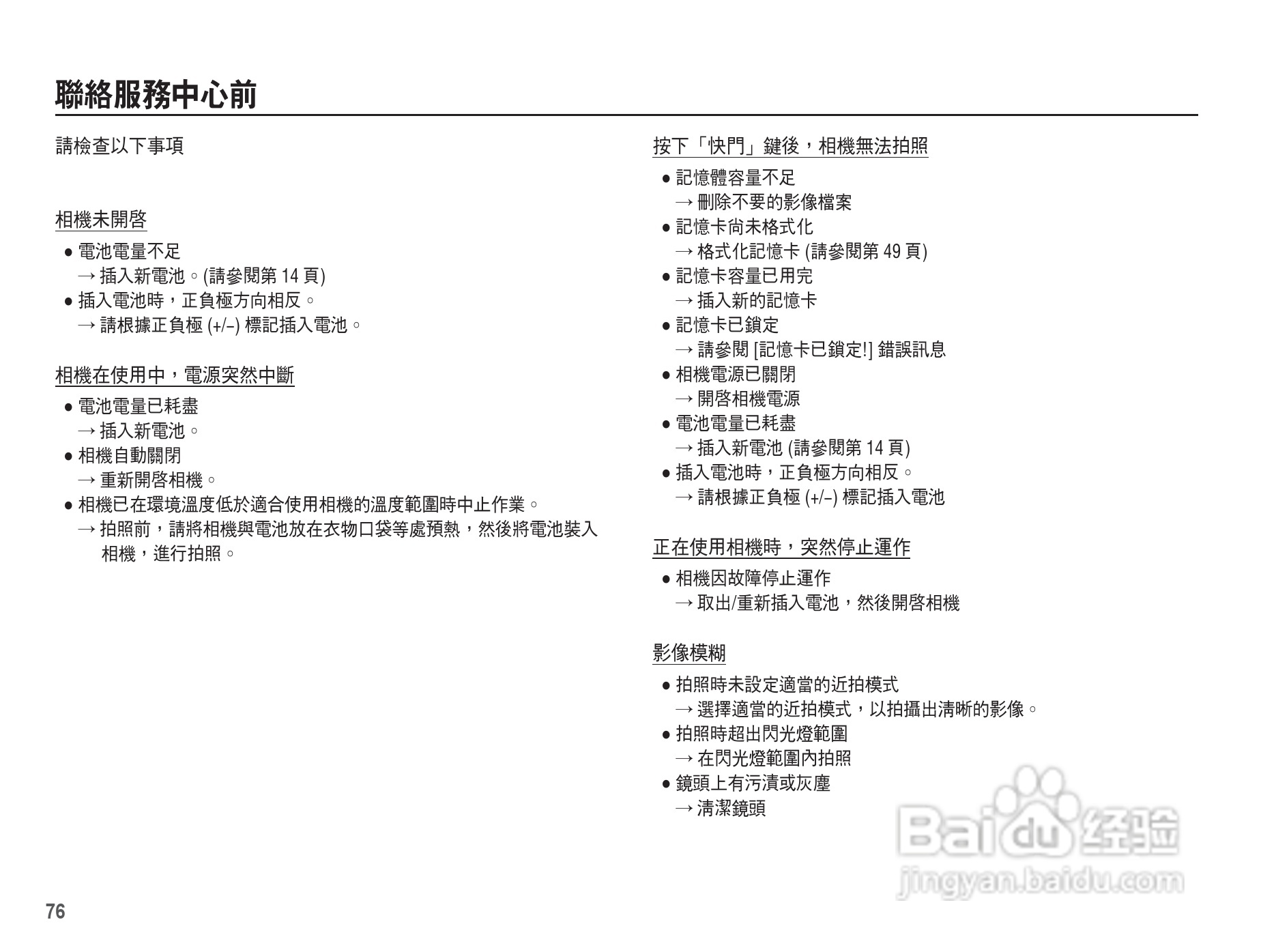 三星L201数码相机使用说明书:[8]