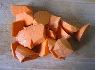 红曲米红薯粥的做法