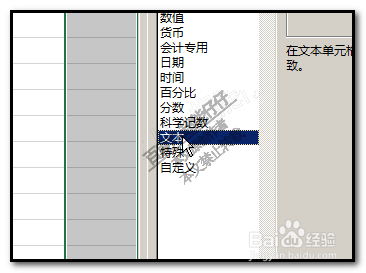 excel工作表怎样把整列单元格批量改为文本格式