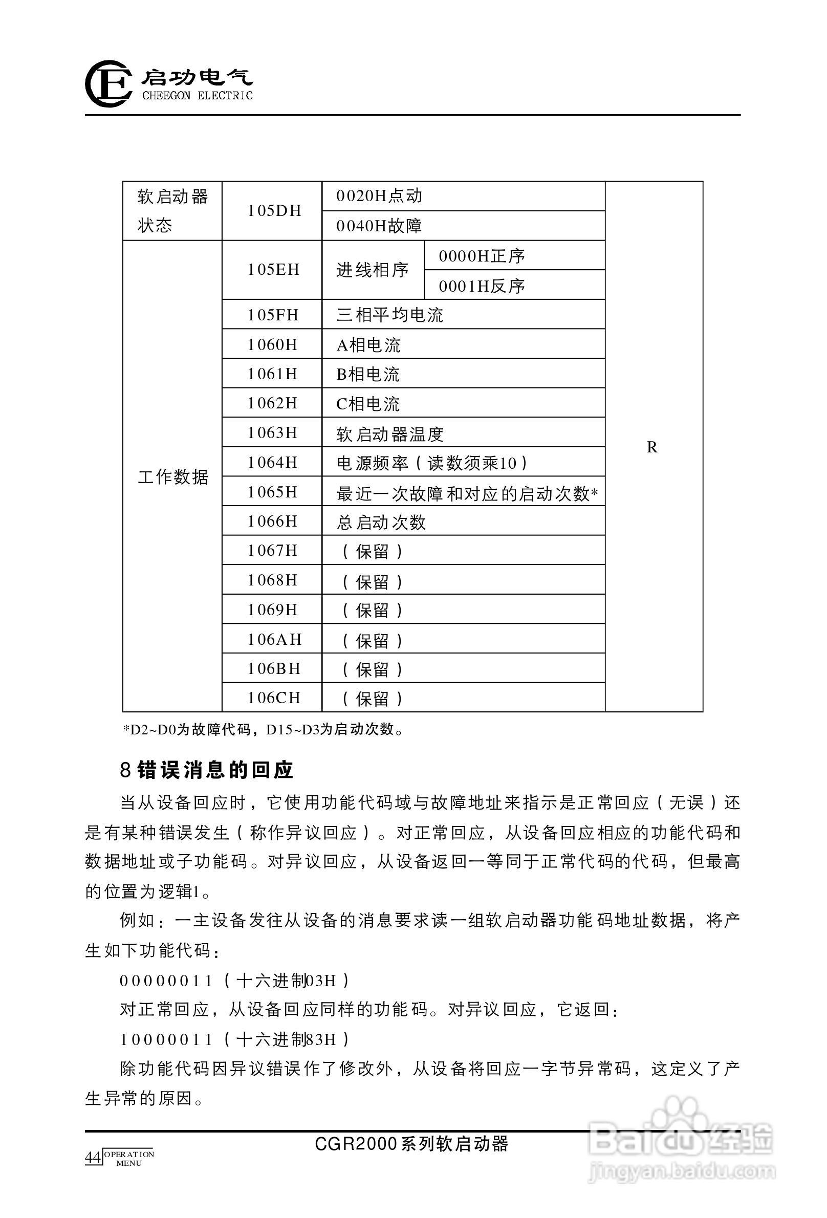启功CGR2000/500-3数字式交流电动机软启动器使用手册:[5]