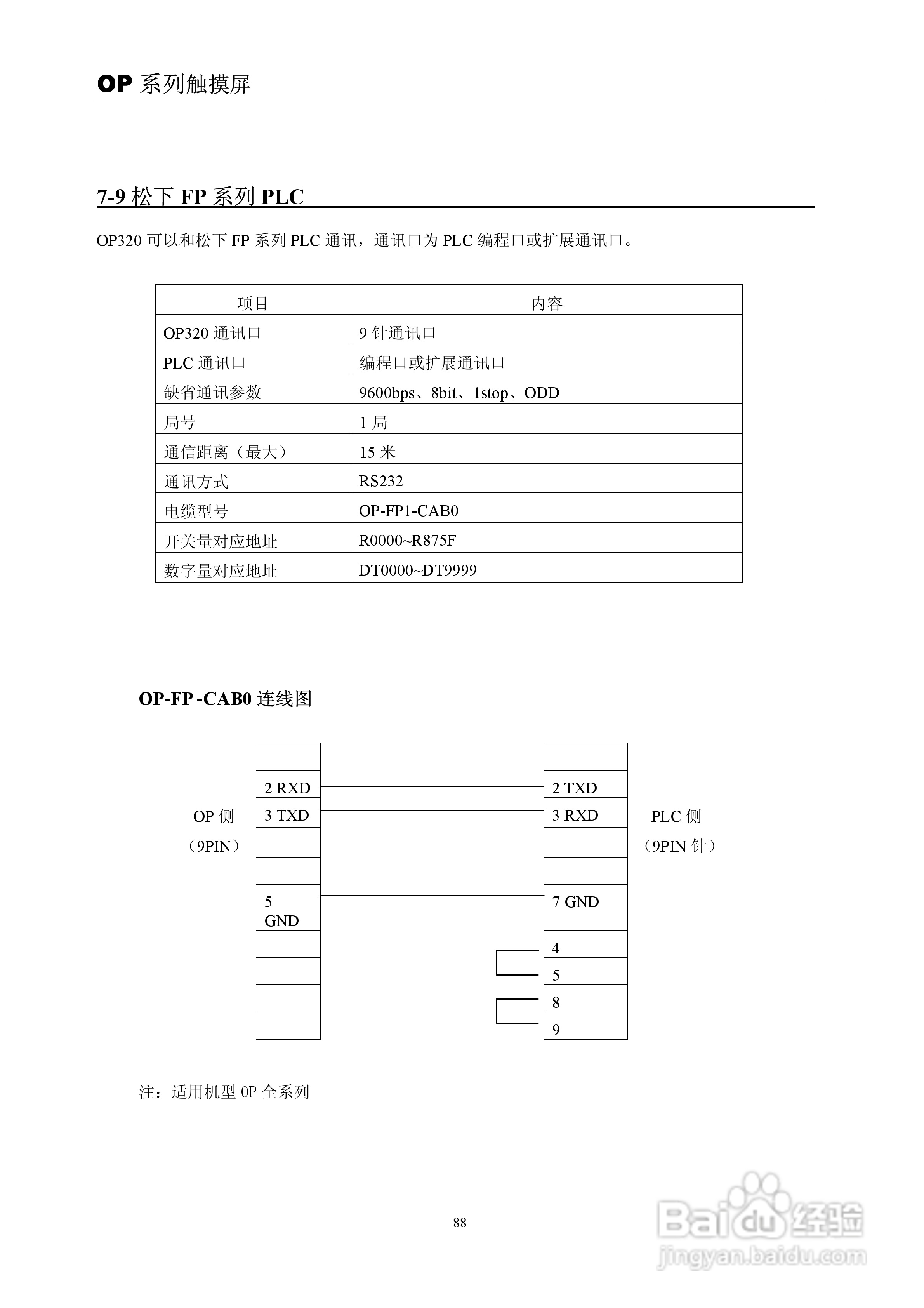 信捷电子OP系列文本显示器使用手册:[10]