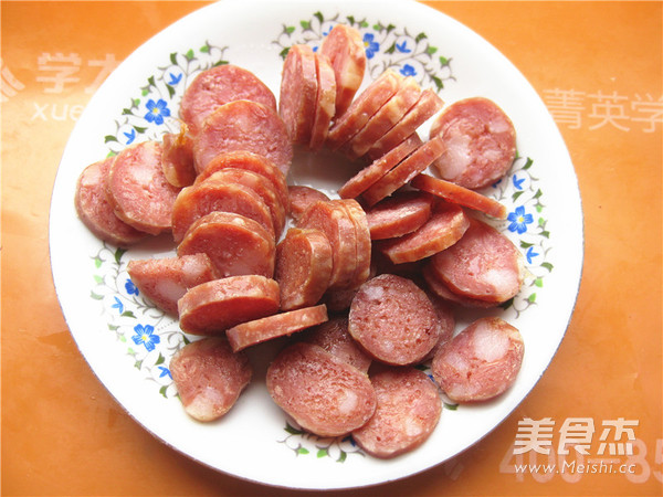 腊肠豌豆蛋炒饭