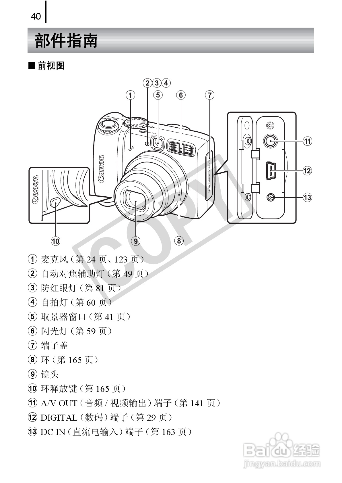 佳能PowerSｈot A590 IS数码相机使用说明书:[5]