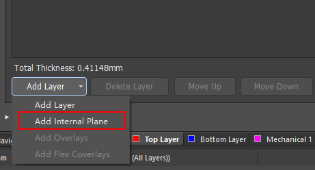 Altium Designer 18如何添加内电层