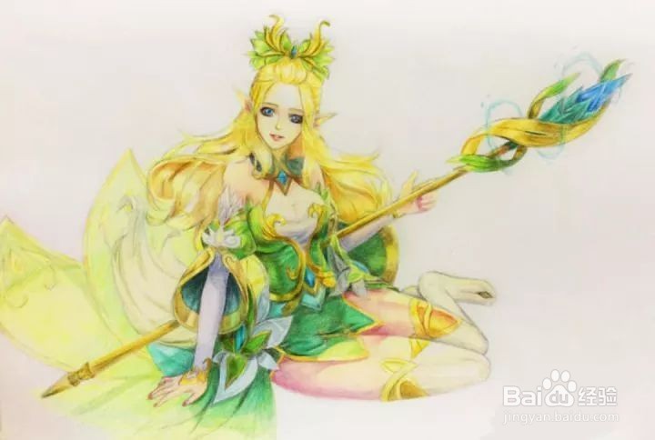 王者荣耀中王昭君手绘怎么画？