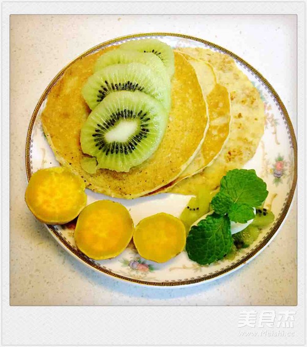 奇异果甜酒燕麦松饼