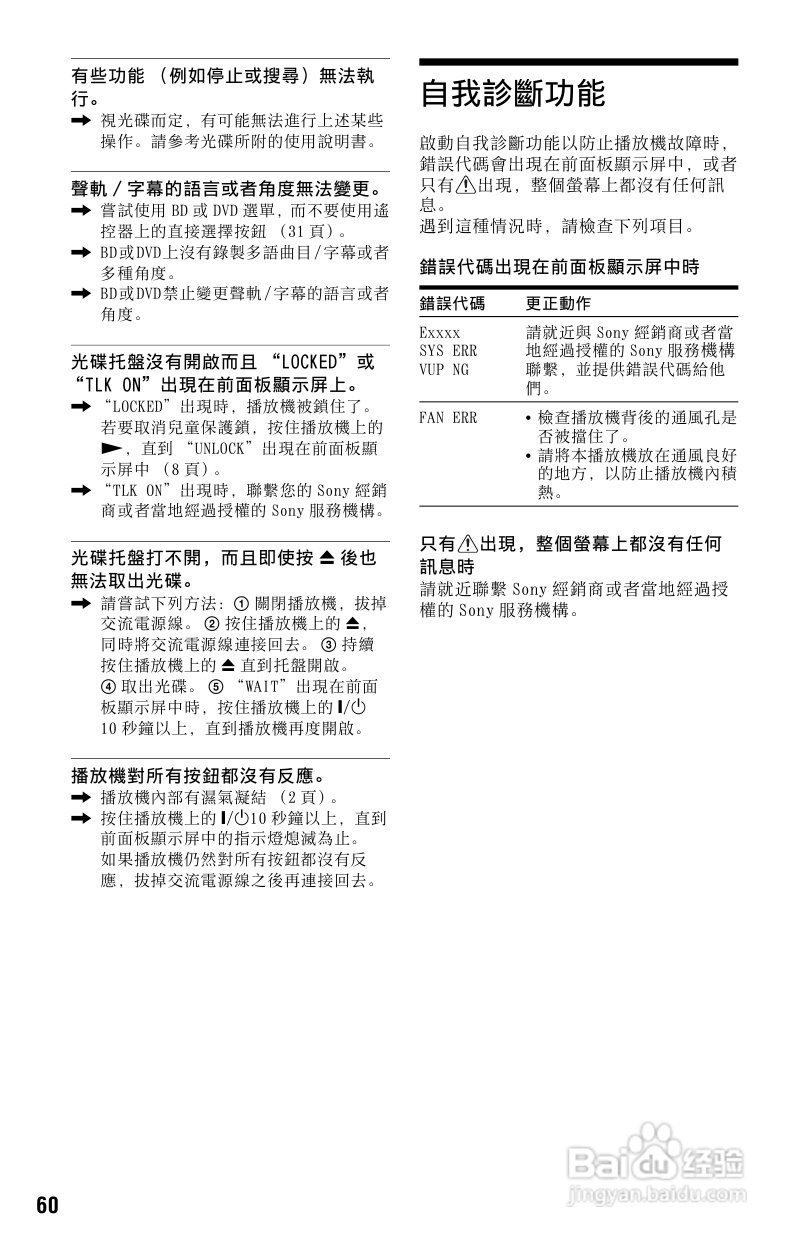 SONY BDP-S765 DVD播放器使用说明书:[3]