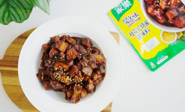 土豆桂花红烧肉