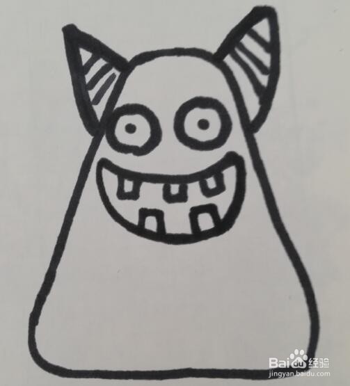 小怪兽的画法 小怪兽的简笔画