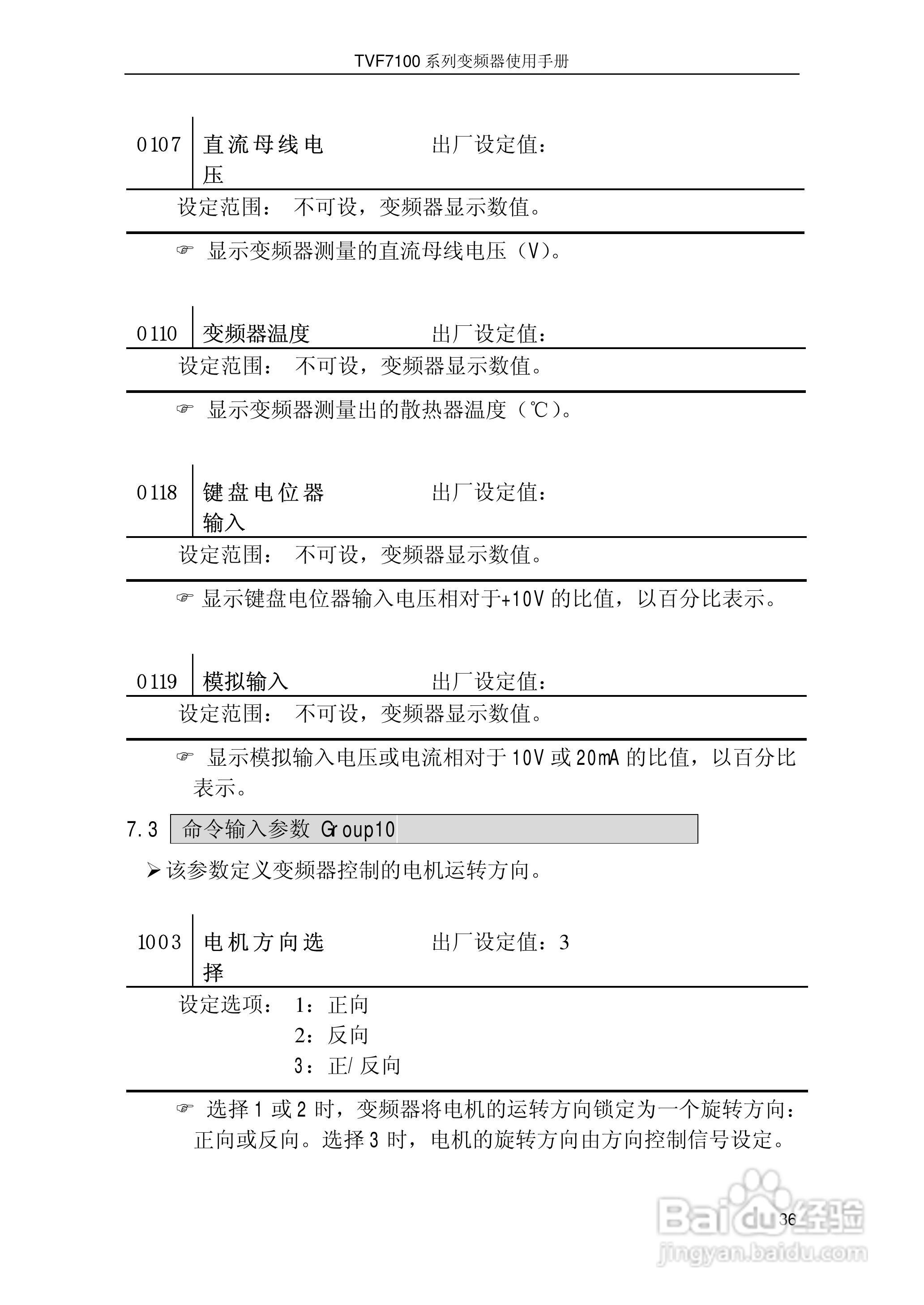 时代TVF7100-0015型变频器说明书:[4]