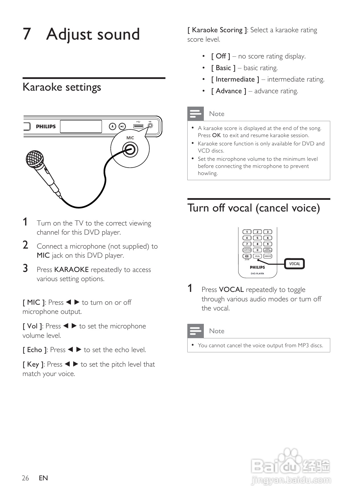 飞利浦DVP3360K/98 DVD播放机使用说明书:[2]