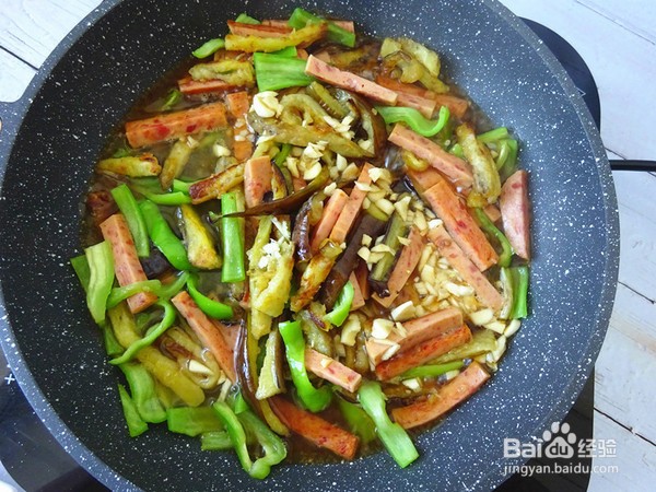【鱼香火腿茄子条】简单做法