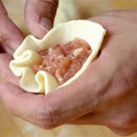 制作肉皮冻肉馅生煎包