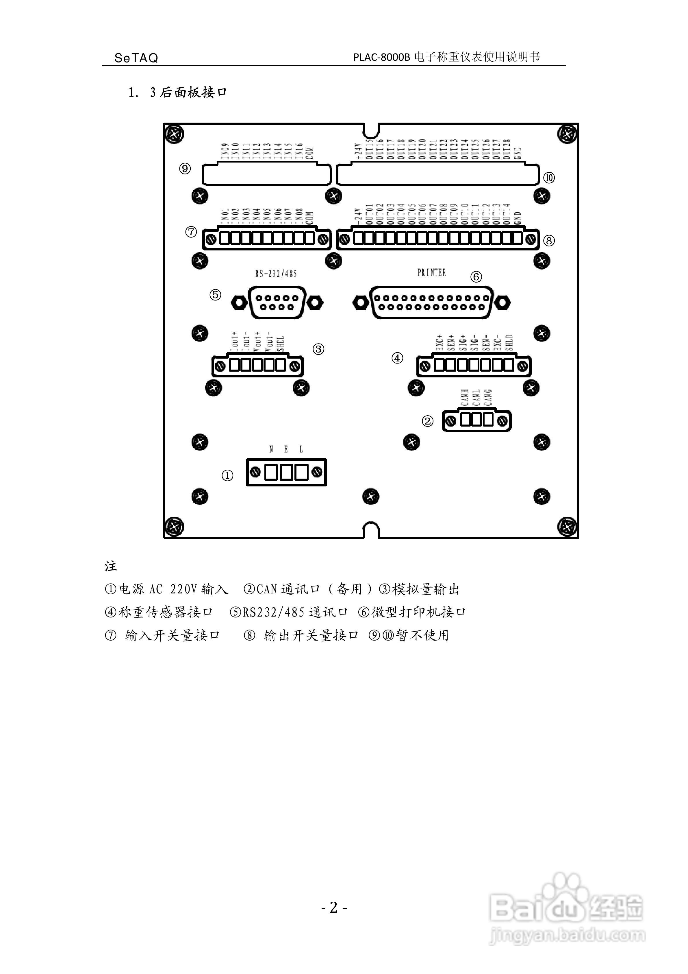 PLAC-8000B电子称重仪表使用说明书:[1]
