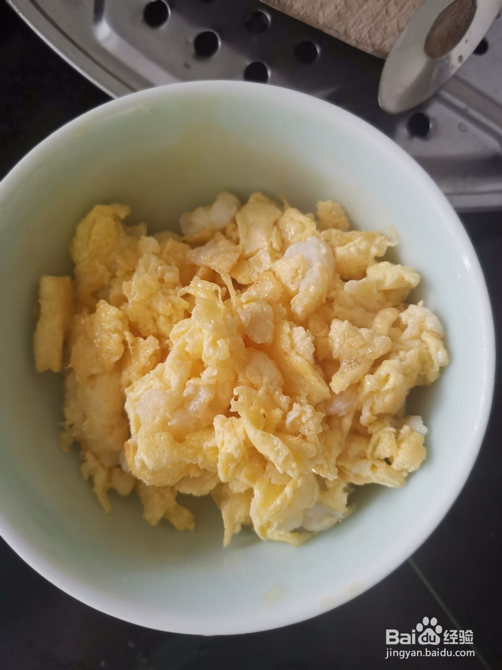 土鸡蛋炒火腿丁饭