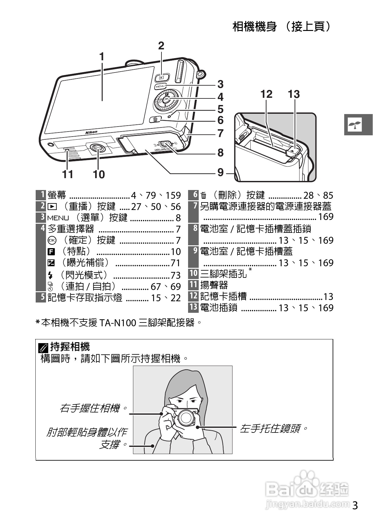 尼康Nikon 1 J3数码相机说明书:[3]