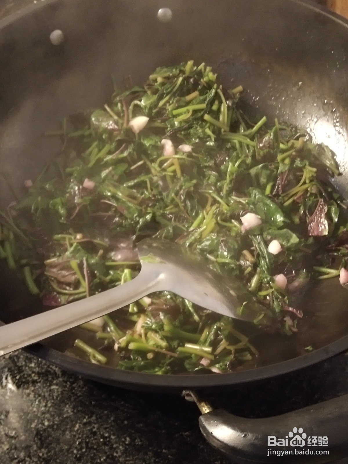 家常大蒜头炒苋菜