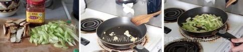 腐汁豆干炒芹菜的做法