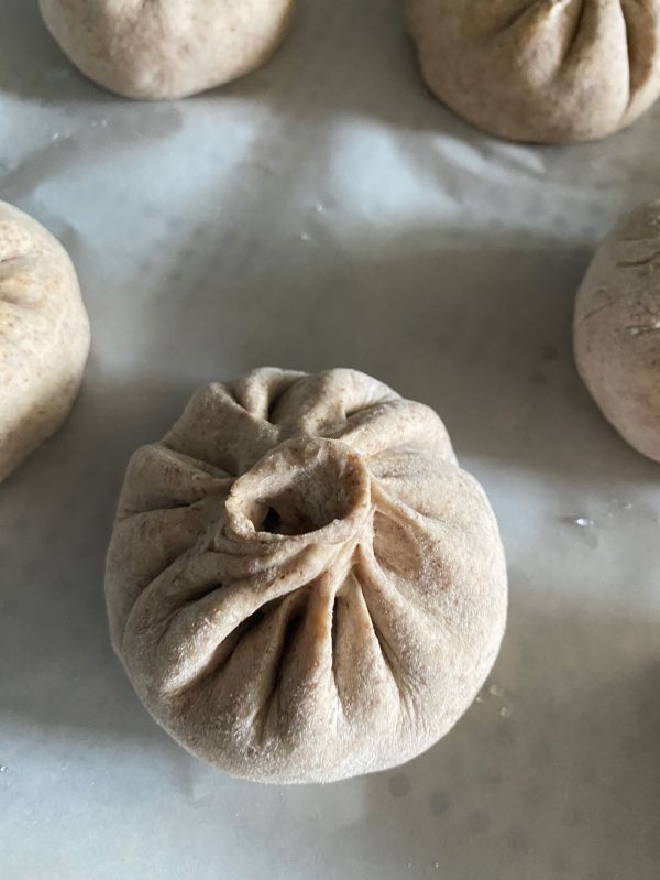 全麦南瓜粉条素包子