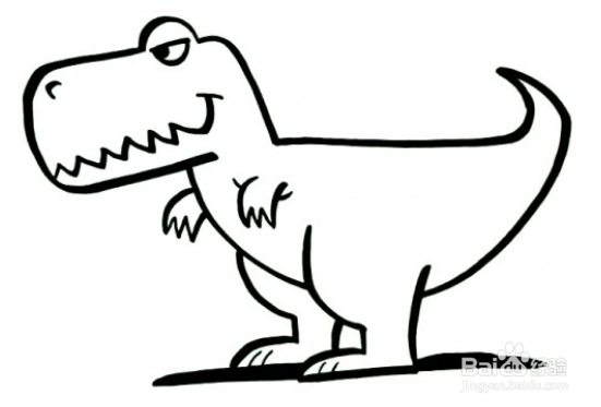 小型猎食性恐龙简笔画图片