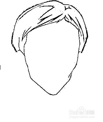 简笔画-如何画Q版人物幸村俊夫的简笔画