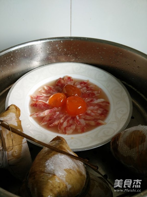甜肠蒸咸蛋的做法