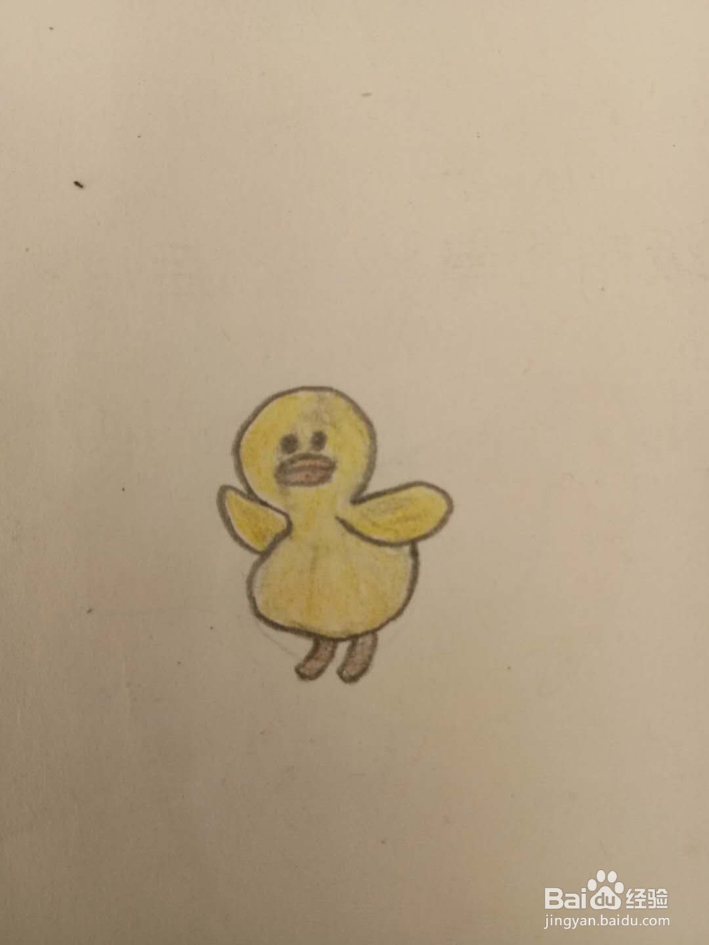 儿童简笔画小黄鸭