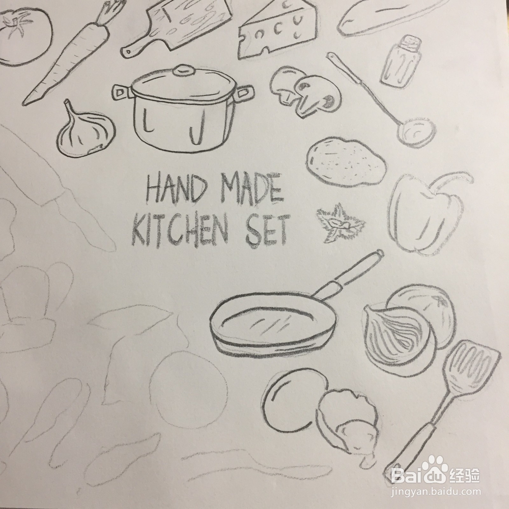 日系饭店的厨房装饰画怎么画?