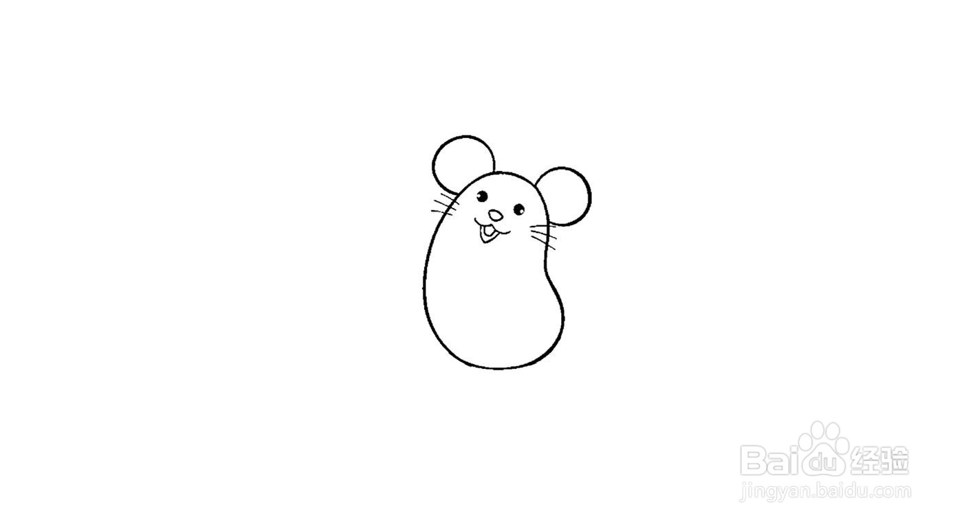 鼠年吉祥简笔画画法分解
