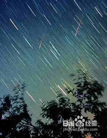 天文观测利用数码相机拍摄流星雨