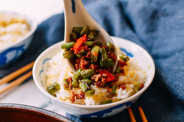 干煸肉末四季豆